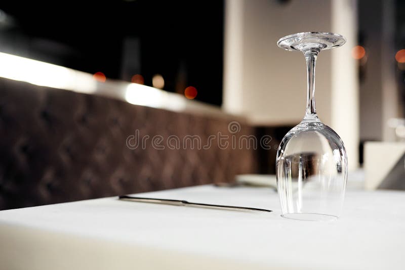 Photo of Wine Glass Upside Down Stock Photo Image of luxury, objects