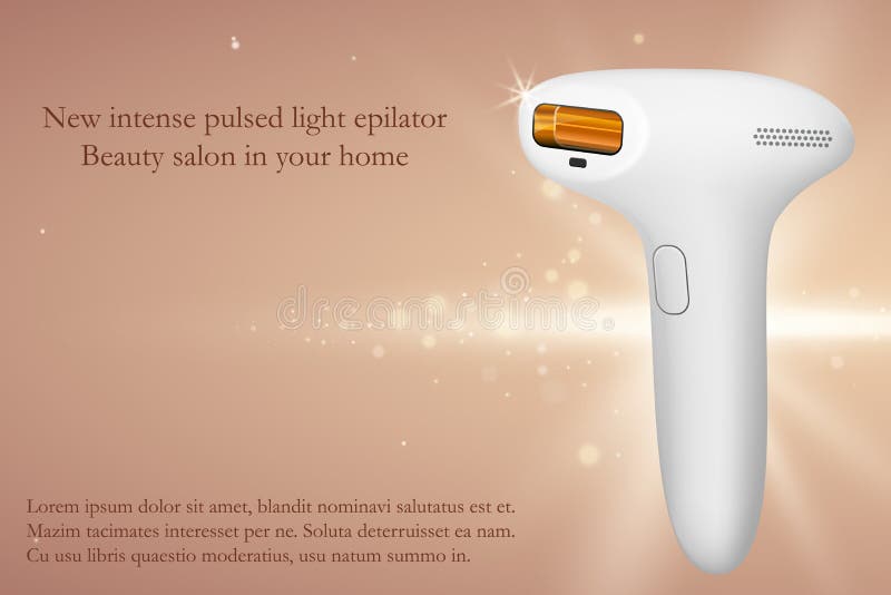 Photoepilator, έντονο παλόμενο ελαφρύ epilator στο αφηρημένο υπόβαθρο απεικόνιση αποθεμάτων Photoepilator, έντονο παλόμενο ελαφρύ epilator στο αφηρημένο υπόβαθρο απεικόνιση αποθεμάτων
