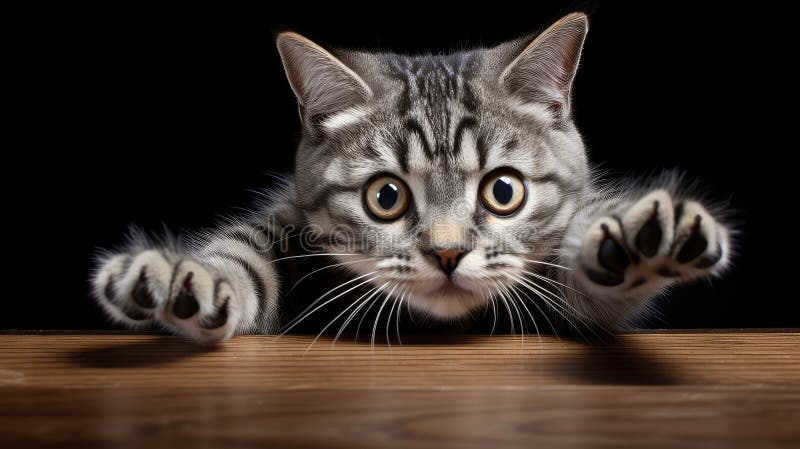 Photograph cat gray royalty free illustration