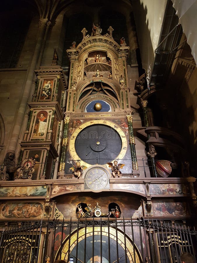 Photograph Of A Five Story Clock In Strasbourg Cathedral During The Christmas Holidays Stock Photo Image Of Monastery Religion 199373100