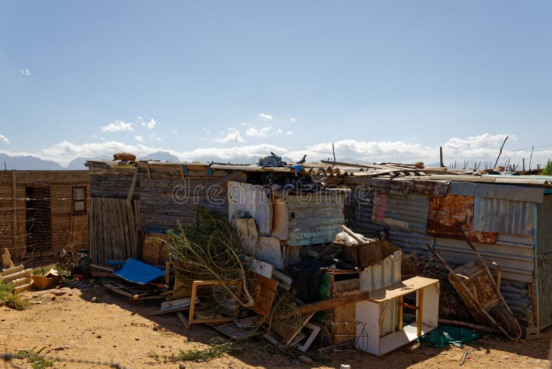A Photograph of a Typical Shack in an Informal Settlement in Worcester