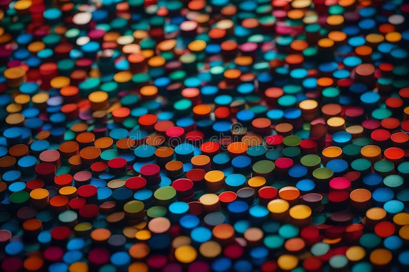 A Photograph A well-organized chaos of animated royalty free illustration