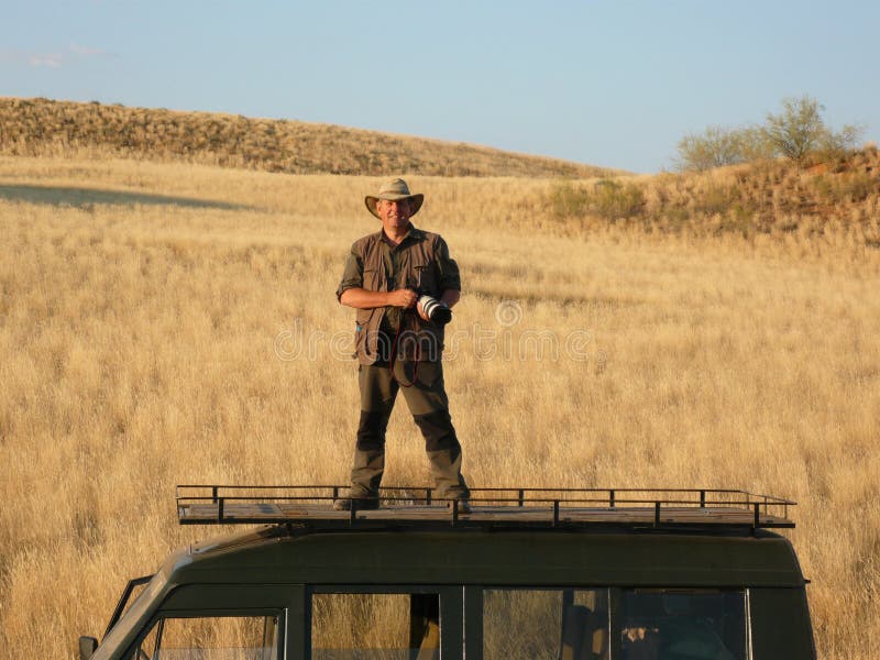 Photographe sur l'emplacement - Namibie photo stock Photographe sur l'emplacement - Namibie photo stock