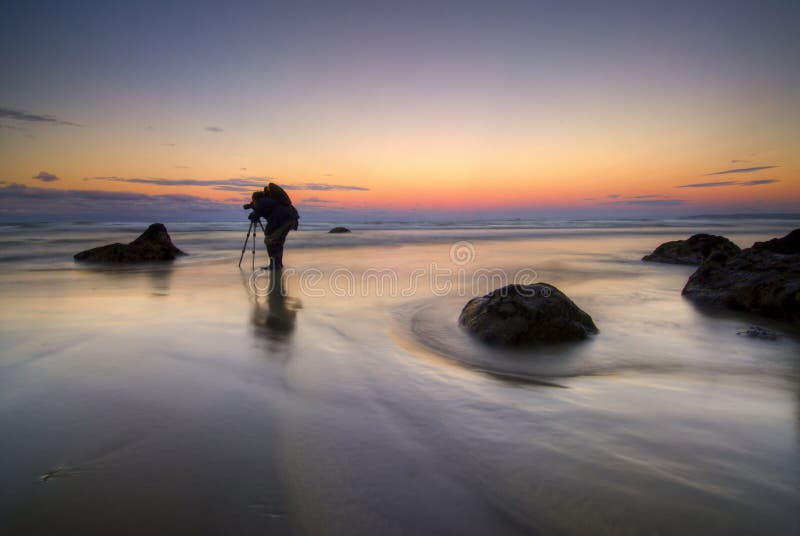 Photographer on Beach