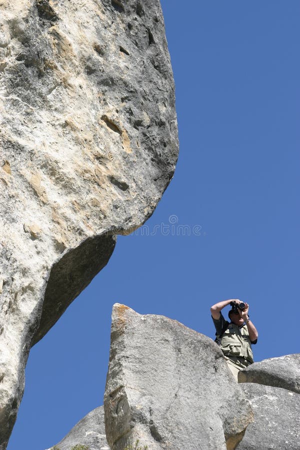 Photographer on the rocks