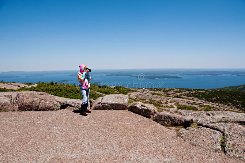 Photographing the View stock photo