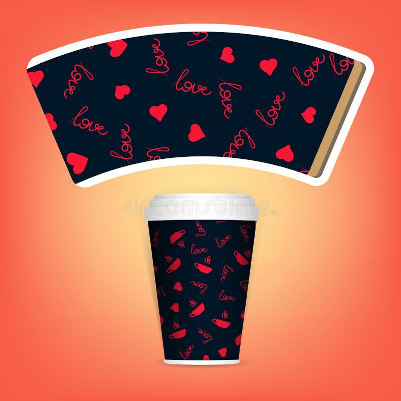 Download Photorealistic 3D Vector EPS10 Paper Coffee Cup Mockup Set. Vector Template. Take Away Utensil ...