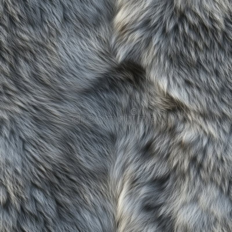 Photorealistic seamless texture of fluffy fur royalty free illustration