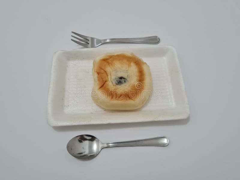 Chocolate Stuffed Bread Made from Flour and Other Ingredients Stock