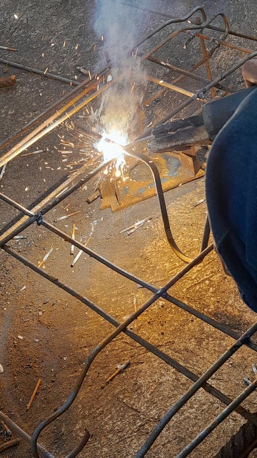 Sparks from Iron Welding Process Stock Image Image of sunlight, yellow 251341239