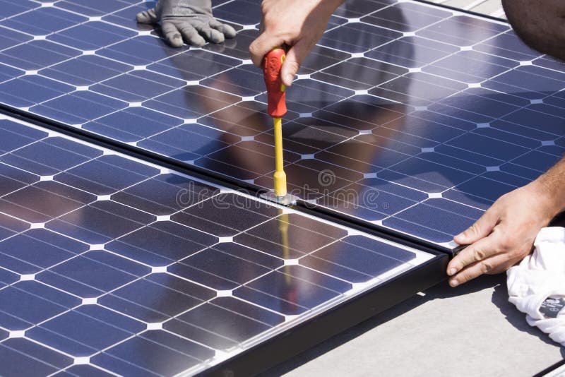 Photovoltaic panels laborer