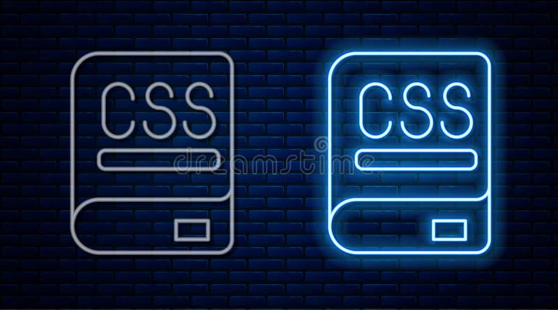 砖墙背景中闪闪发光的霓虹线书关于编程图标. 语言概念. php css xml html javascript学习. 矢量.