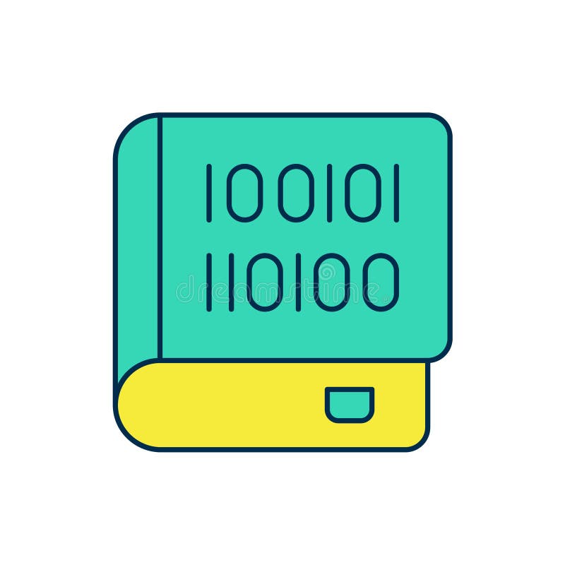 填充大纲书关于白色背景中的编程图标. 语言概念. php css xml html javascript学习. 矢量.