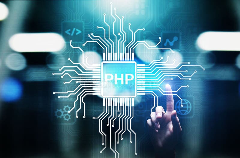 PHP Web Development and Coding Internet and Technology Concept on ...