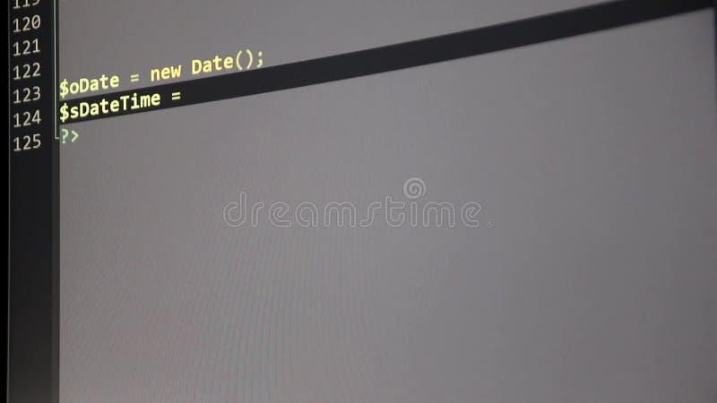 ввод phpcode на экране веб-разработчиком и php-разработчиком отображает экран компьютера с исходным кодом веб-сайта и серверных сц акции видеоматериалы