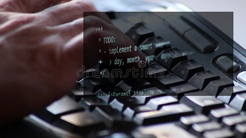 ввод phpcode на экране веб-разработчиком и php-разработчиком отображает экран компьютера с исходным кодом веб-сайта и серверных сц сток-видео