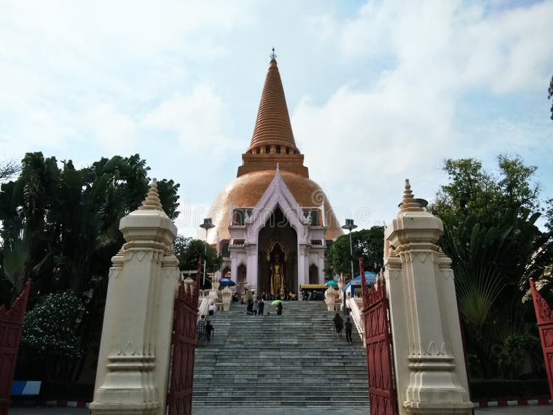 Phra Pathom Chedi塔 免版税库存照片 Phra Pathom Chedi塔 免版税库存照片