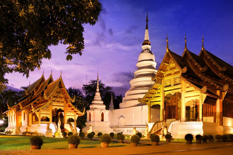 Phra Singh tempel Chiang Mai Thailand arkivfoto Phra Singh tempel Chiang Mai Thailand arkivfoto