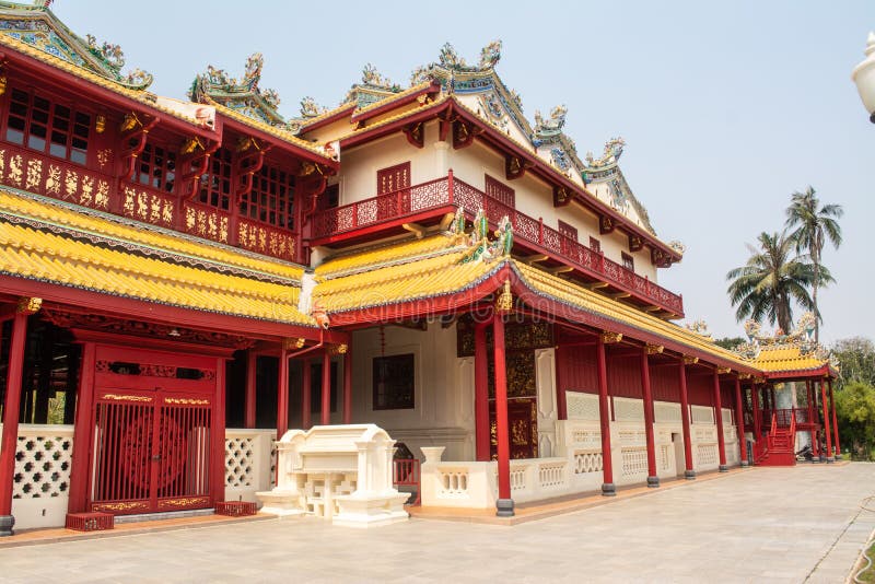 Phra Thinang Wehart Chamrun in Bang Pa-In Royal Palace or the Summer Palace