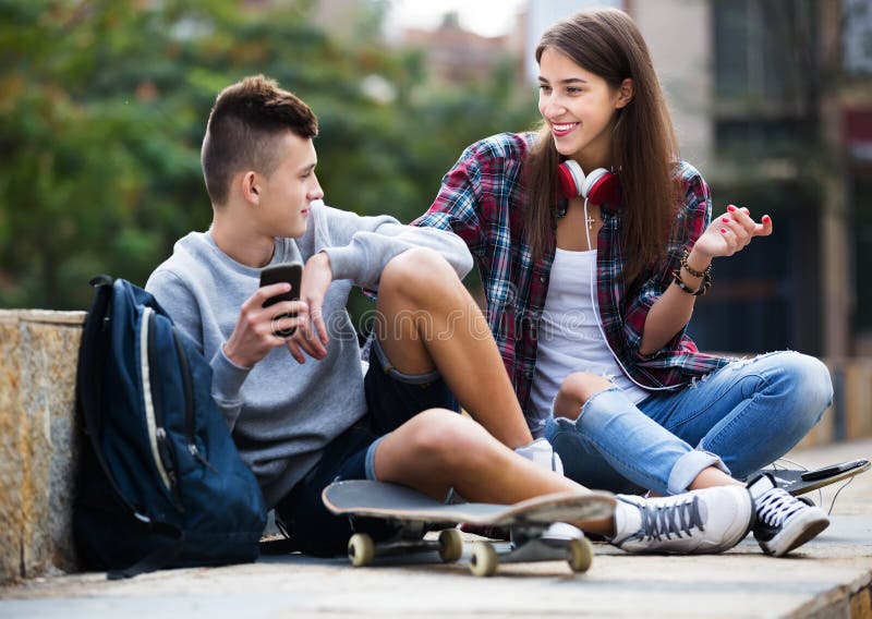 Phubbing Teenager Ignore His Friend Stock Photo Image Of Music