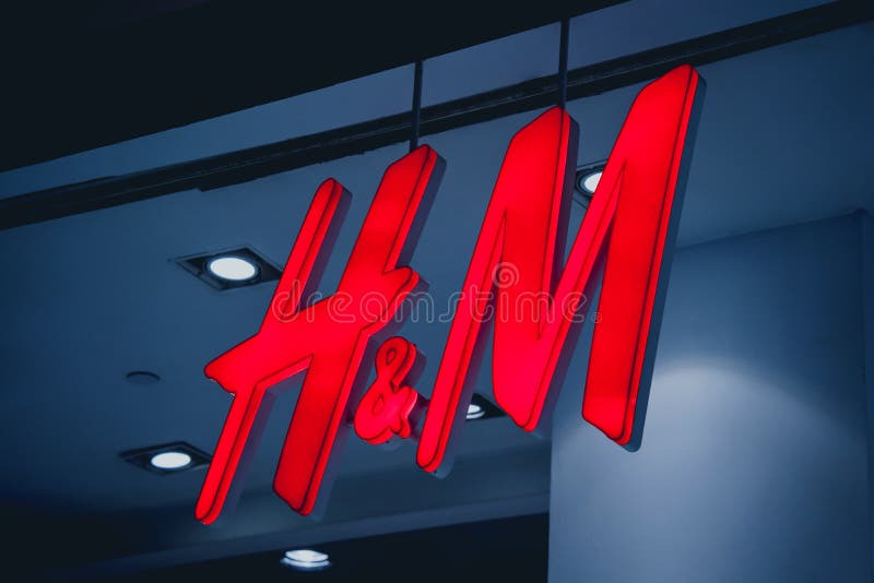 H&M Brand Logo Seen In Tsim Sha Tsui Hong Kong Stock Photo, Picture and  Royalty Free Image. Image 123680664.