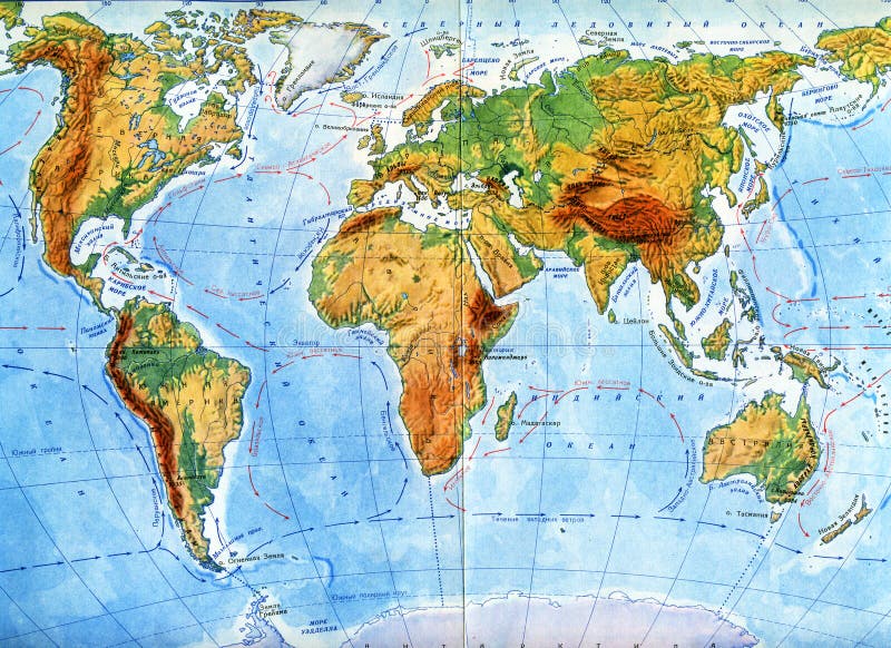 Карта равнин земли