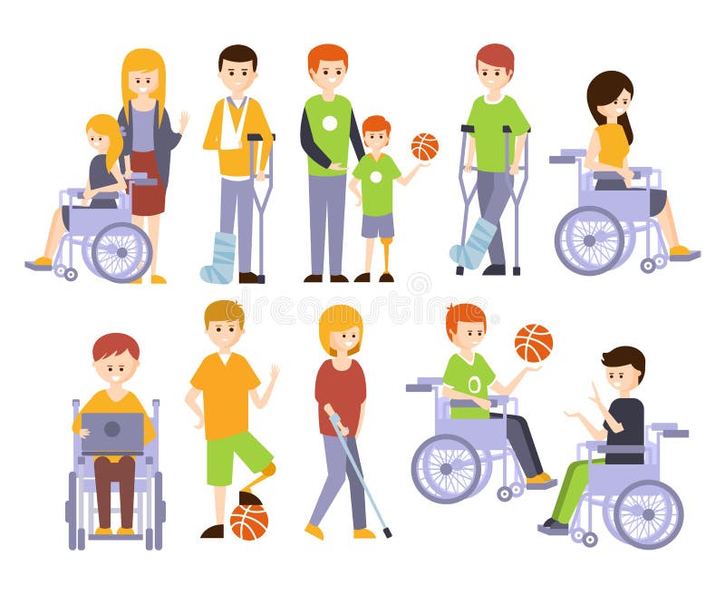 Physically Handicapped People Living Full Happy Life with Disability