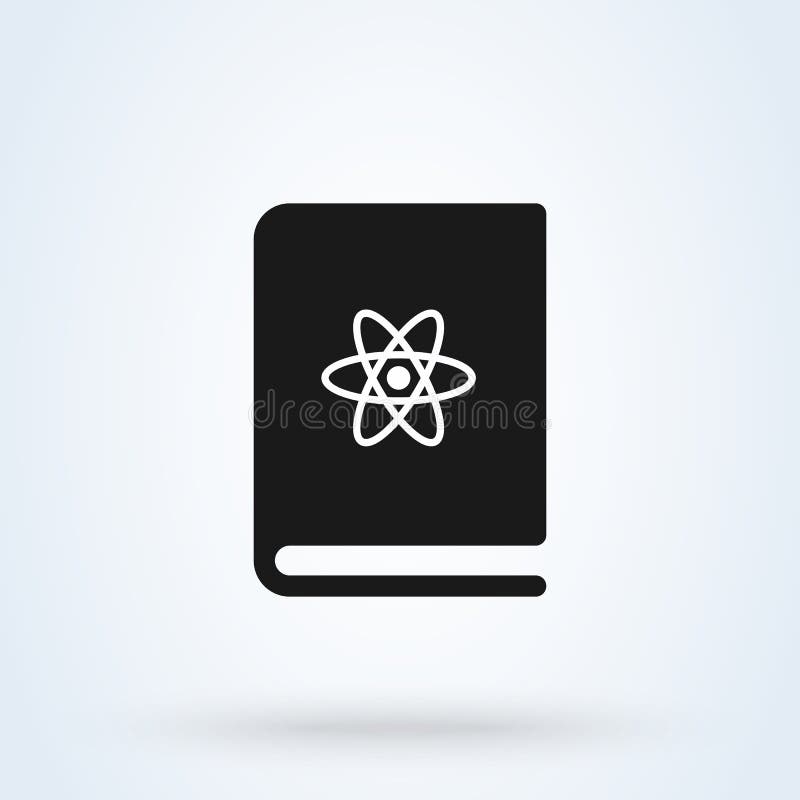 Physics book Simple vector modern icon design illustration royalty free illustration