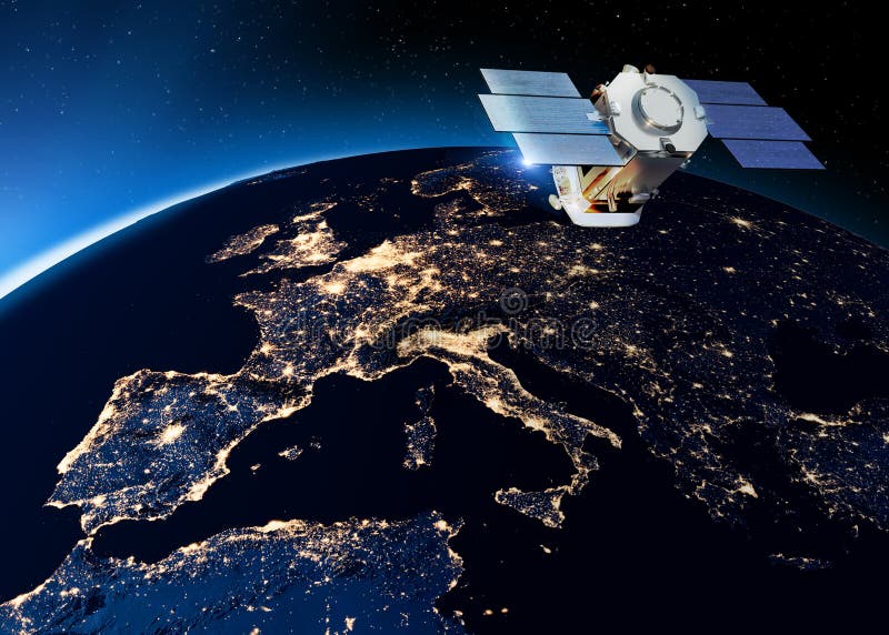 Physische Karte des Mittelmeers und Mitteleuropas. Cloudsat ist ein Beobachtungssatellit, mit dem mithilfe eines Radars Wolken gem lizenzfreie abbildung