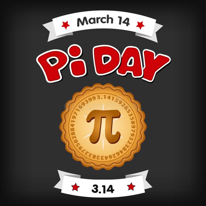 Pi Day March 14 Chalk Board Background Stock Vector Illustration Of Science International