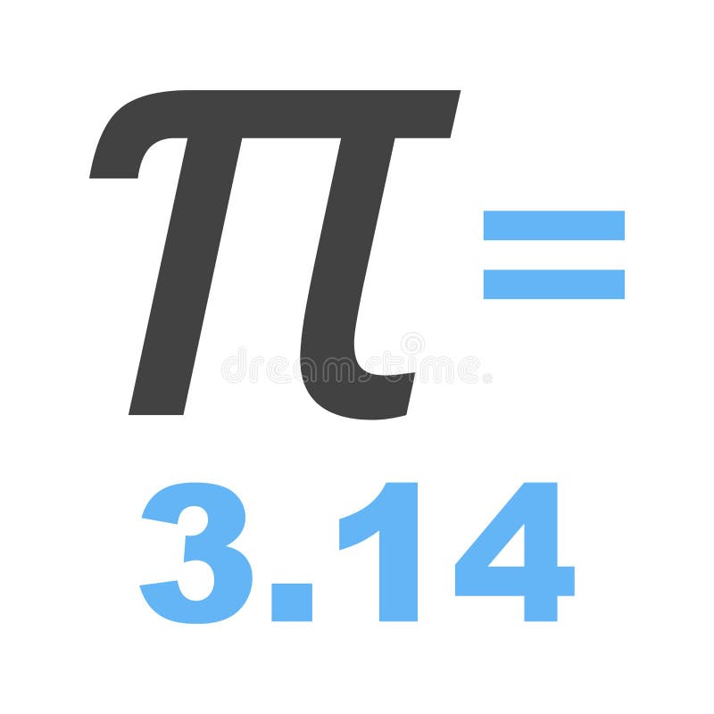 Value of Pi stock vector. Illustration of mathematics 101432975