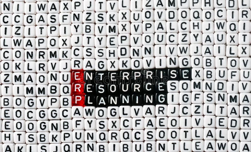 Pianificazione delle risorse di impresa del ERP fotografia stock Pianificazione delle risorse di impresa del ERP fotografia stock