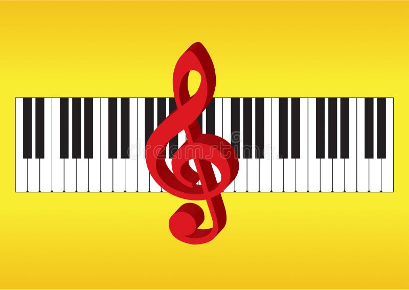 Piano online class isolated cartoon Royalty Free Vector