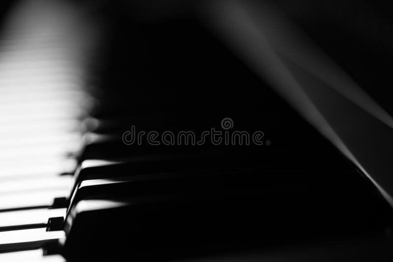 Piano, Black and White Keys and Sheet Music. Love and Music are always