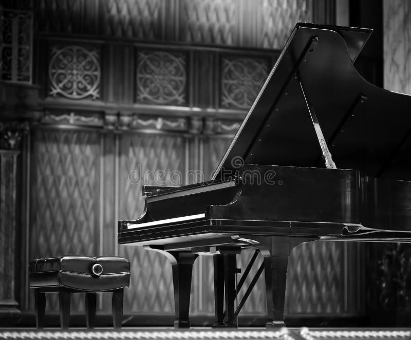 Piano de cauda do concerto foto de stock royalty free Piano de cauda do concerto foto de stock royalty free