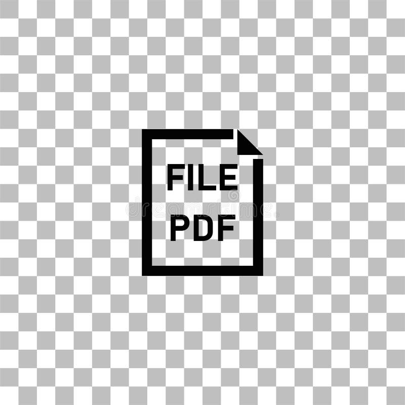 Piano dell'icona di file pdf illustrazione di stock