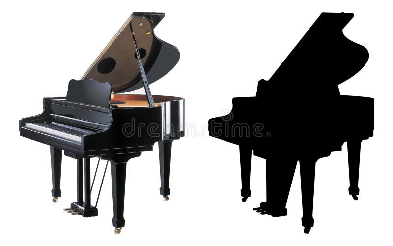Piano illustration royalty free illustration