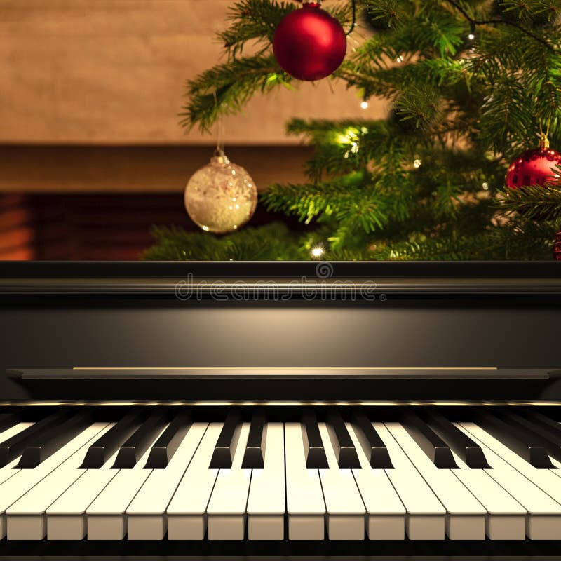 Đàn piano, phía trước, với nền cây thông Noel làm nổi bật, không khí Noel tràn đầy sự vui tươi, hạnh phúc. Hãy cùng thưởng thức những giai điệu đầy cảm hứng, để cho không gian này trở nên tuyệt vời hơn bao giờ hết.
