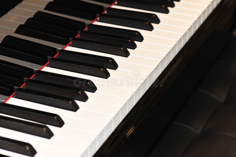 Piano keys stock image