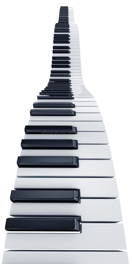 Piano keys stock illustration. Illustration of isolated - 7013578