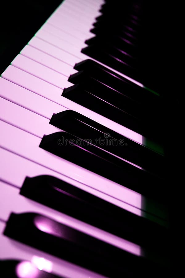 Piano Keys Closeup