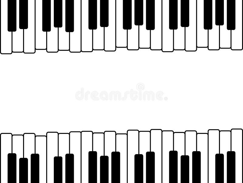 Piano keys with copy space stock vector. Illustration of keys 91319968