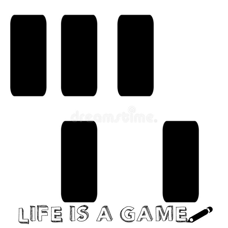 Life is a game slogan brush lettering for t shirt Vector Image