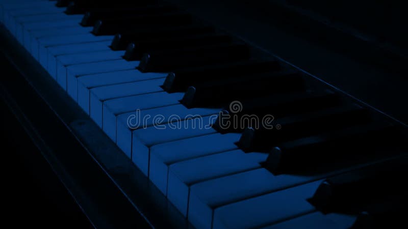 Piano Opens at Night Haunted House Scene Stock Footage Video of