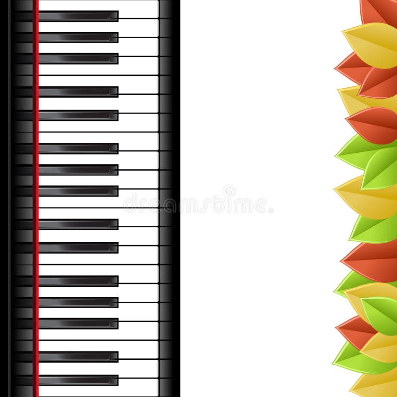 Piano template stock vector. Illustration of autumn, sound - 57822546