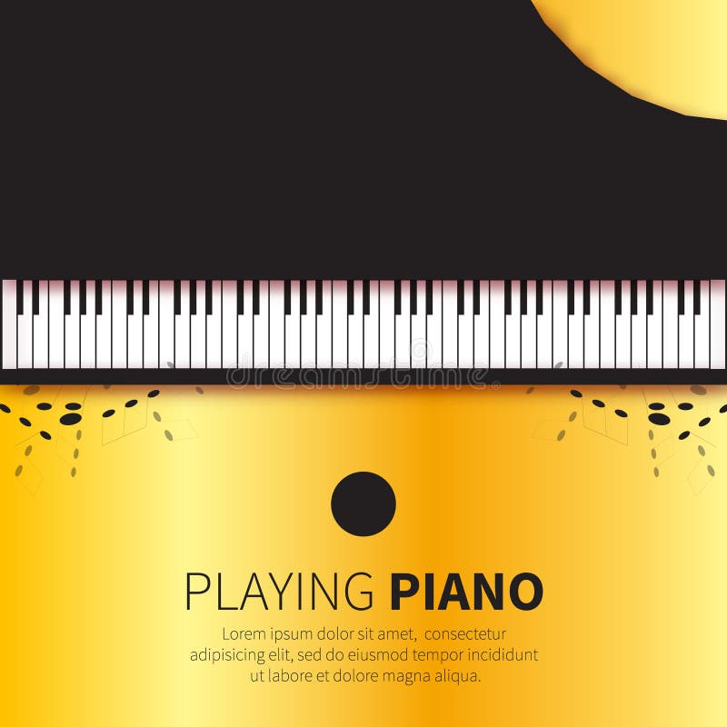 Pianoforte a coda dorato e sedia di vista superiore della stagnola royalty illustrazione gratis Pianoforte a coda dorato e sedia di vista superiore della stagnola royalty illustrazione gratis