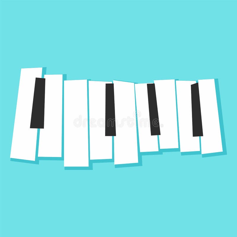Pianot stämmer symbolen, lägenhetstil stock illustrationer Pianot stämmer symbolen, lägenhetstil stock illustrationer