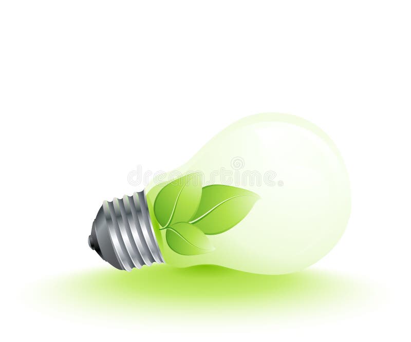 Illustration showing growth of green plant in two light-bulbs, isolated over white background. Illustration showing growth of green plant in two light-bulbs, isolated over white background.