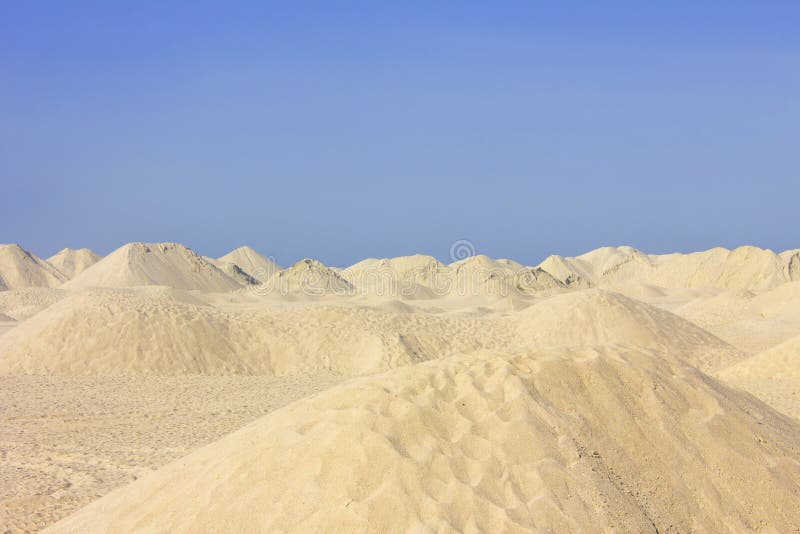 A variety of sand dunes with a contrasting clear blue sky to complement artists' creations. A variety of sand dunes with a contrasting clear blue sky to complement artists' creations.