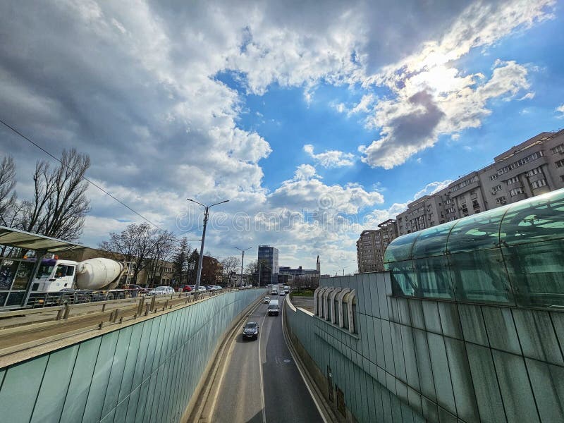 Piata Muncii Passage entrance  - street view